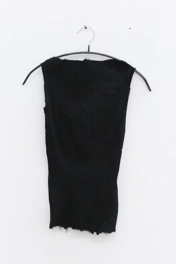 Marc le bihan silk stretch vest 26954 series French handmade MLB-26954 E23-HEI black 26954 E23
